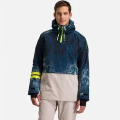 Ski Pants -Ski Pants anorak de ski rossignol exces ride free bleu marbre homme 1
