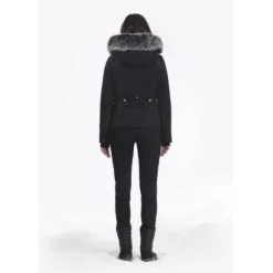 Blouson De Ski Qui Reprend Les Codes Du Perfecto Selon Poivre Blanc -Ski Pants blouson de ski poivre blanc w19 0806 woa bleu marine femme 2