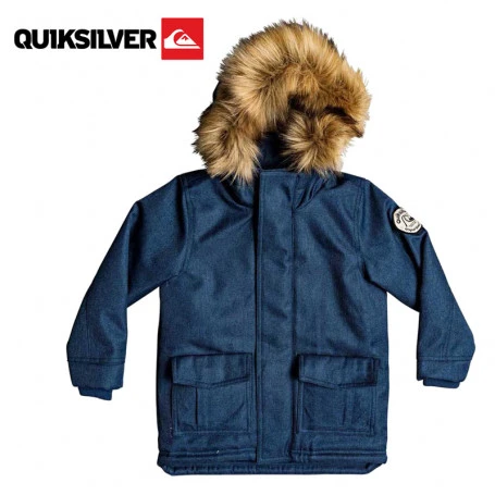 Blouson QUIKSILVER Bicheno Bloom Bleu Jean Garcon 3 Blouson QUIKSILVER Bicheno Bloom Bleu Jean Garcon
