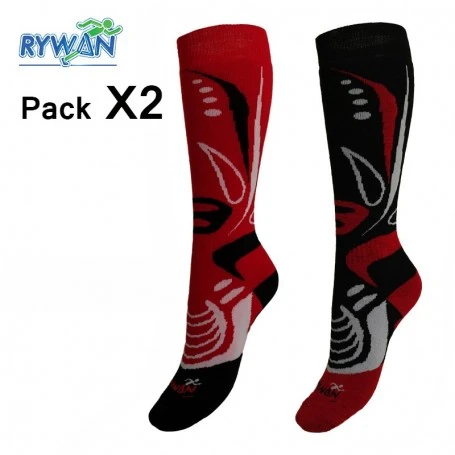 Chaussettes De Ski RYWAN Biodesign Unisexe (2 Paires) 3 Chaussettes De Ski RYWAN Biodesign Unisexe (2 Paires)