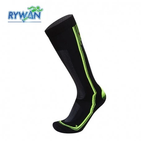 Chaussettes De Ski RYWAN Cortina Noir / Gris / Jaune Unisexe 3 Chaussettes De Ski RYWAN Cortina Noir / Gris / Jaune Unisexe