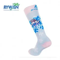 Chaussettes De Ski RYWAN Snow Kidz Bleu / Saumon Junior