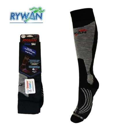 Chaussettes De Ski RYWAN Speed Noir Unisexe 3 Chaussettes De Ski RYWAN Speed Noir Unisexe