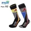 Chaussettes RYWAN Lot Ski Boy Jaune/Bleu Junior (2 Paires) -Ski Pants chaussettes rywan lot ski boy jaunebleu junior 2 paires