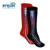 Chaussettes RYWAN Perform Noir / Rouge Junior (2 Paires)