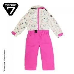 Combinaison De Ski DEGRE 7 Bigout Blanc Imprimé BB Fille