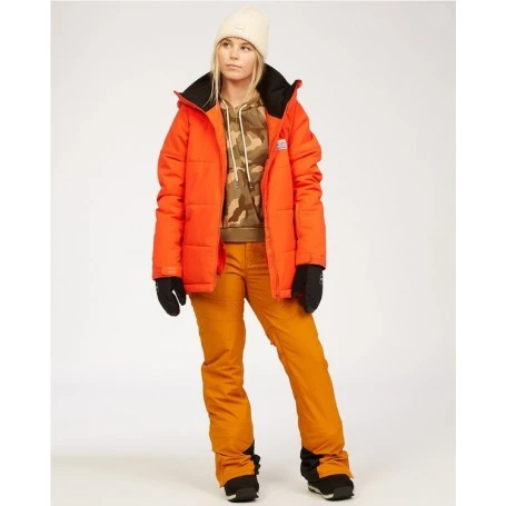Doudoune De Ski BILLABONG Down Rider Orange Feu Femme 5 Doudoune De Ski BILLABONG Down Rider Orange Feu Femme - Image 3