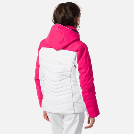 Doudoune De Ski ROSSIGNOL Girl Polydown Pearly Rose / Blanc Fille 4 Doudoune De Ski ROSSIGNOL Girl Polydown Pearly Rose / Blanc Fille - Image 2
