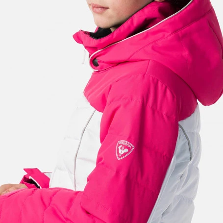 Doudoune De Ski ROSSIGNOL Girl Polydown Pearly Rose / Blanc Fille 5 Doudoune De Ski ROSSIGNOL Girl Polydown Pearly Rose / Blanc Fille - Image 3