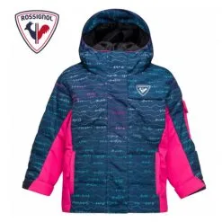 Doudoune De Ski ROSSIGNOL Kid Flocon Bleu / Rose BB Fille