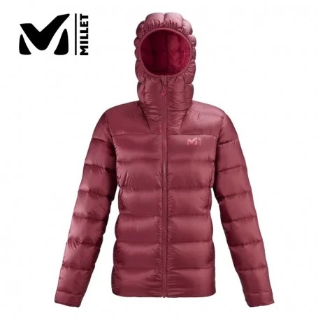 Doudoune MILLET K Down Hoodie Rouge Femme 3 Doudoune MILLET K Down Hoodie Rouge Femme