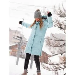 Manteau ROXY Abbie Bleu Ciel Femme 10 Manteau ROXY Abbie Bleu Ciel Femme -Ski Pants manteau roxy abbie bleu ciel femme 3