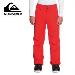 Pantalon De Ski QUIKSILVER Estate Rouge Junior