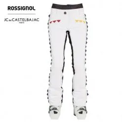 Rossignol JC De Castelbajac Pantalon Blanc Et Original Pour Le Ski D'un Grand Créateur à 40 %