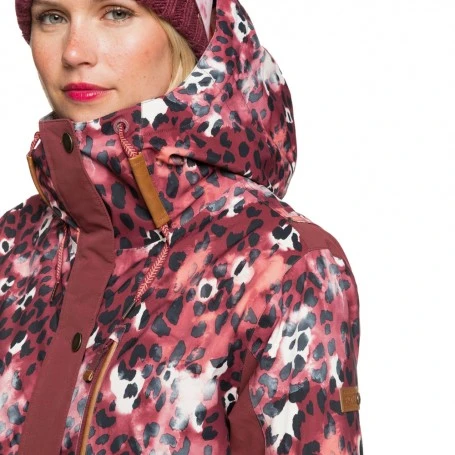 Parka De Ski ROXY Andie Lie De Vin / Imprimé Femme 7 Parka De Ski ROXY Andie Lie De Vin / Imprimé Femme - Image 5