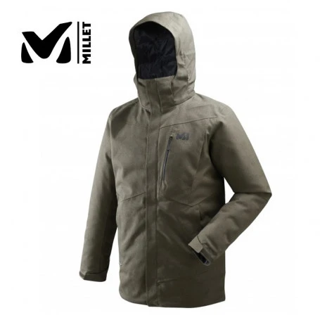 Parka MILLET Trivor Kaki Chiné Homme 3 Parka MILLET Trivor Kaki Chiné Homme