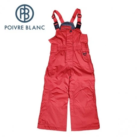 Salopette De Ski POIVRE BLANC Bippants Rouge BB Fille - Sport Annecy 3 Salopette De Ski POIVRE BLANC Bippants Rouge BB Fille - Sport Annecy