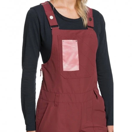 Salopette De Ski ROXY Rideout Lie De Vin Femme 4 Salopette De Ski ROXY Rideout Lie De Vin Femme - Image 2