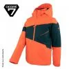 Veste De Ski DEGRE 7 Rosset Orange / Noir Garcon
