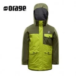 Veste De Ski ORAGE Radar Kaki / Jaune Garçon