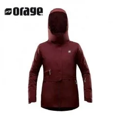 Veste De Ski ORAGE Victoria Lie De Vin Femme
