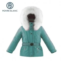 Veste De Ski POIVRE BLANC Ski Jacket Turquoise Filles | Sport Annecy