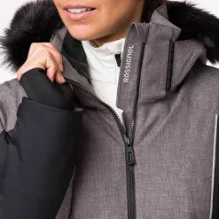 Veste De Ski ROSSIGNOL Ski Heather Jacket Gris / Noir Femme -Ski Pants veste de ski rossignol ski heather jacket gris noir femme 2